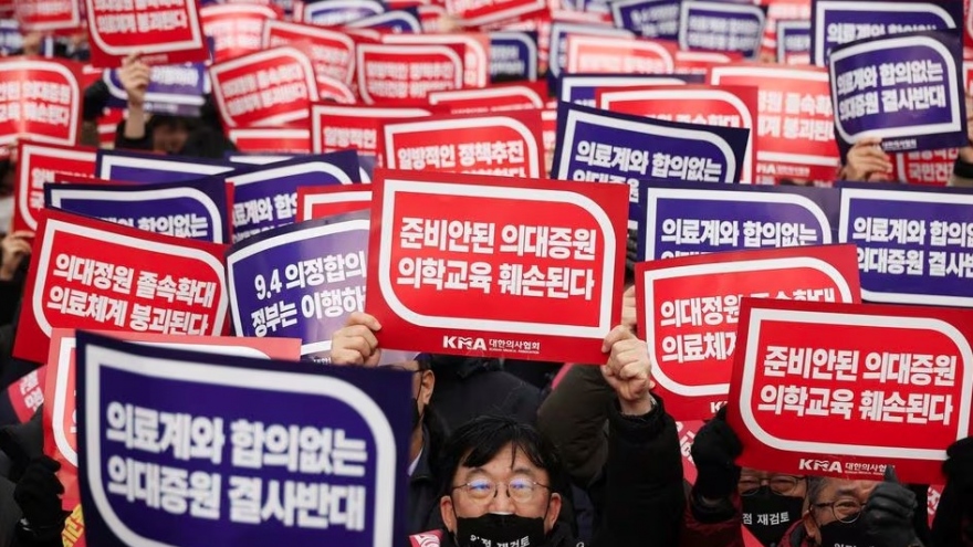 Hàn Quốc sẽ có các hành động cứng rắn đối với việc đình công của các bác sĩ